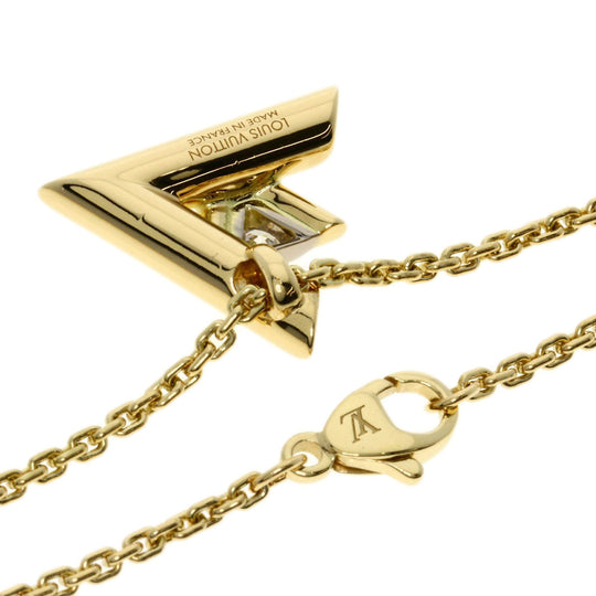LOUIS VUITTON Necklace 18K Yellow Gold gold Volt One GM Diamond Q93808 Women Used Authentic
