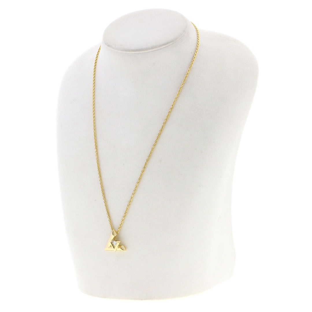 LOUIS VUITTON Necklace 18K Yellow Gold gold Volt One GM Diamond Q93808 Women Used Authentic