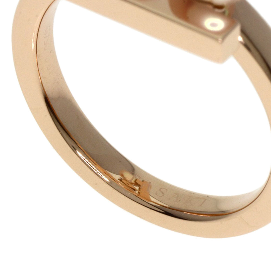 TASAKI Ring 18K Pink Gold gold Balance Note Akoya Pearl Diamond