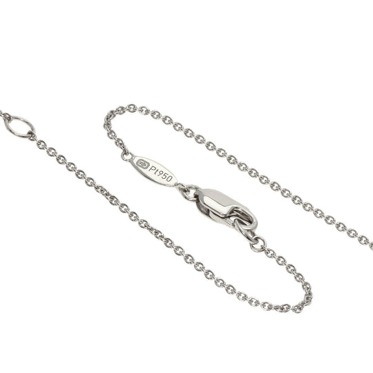 HARRY WINSTON Necklace PT950 Silver Solitaire diamond Women Used Authentic