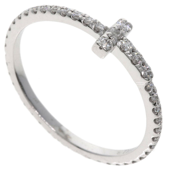 TIFFANY&Co. Ring K18WG Silver Diamond wire band ring