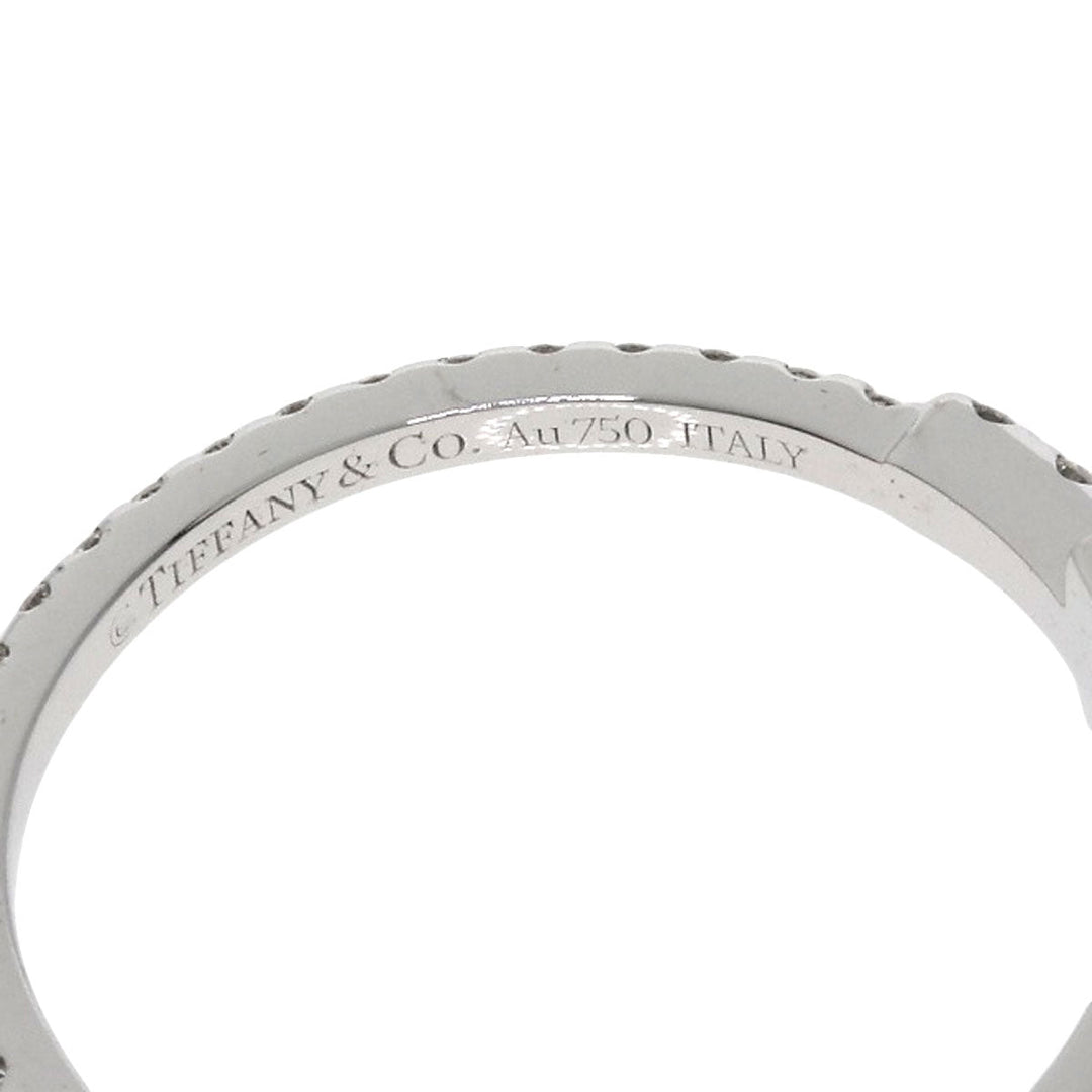TIFFANY&Co. Ring K18WG Silver Diamond wire band ring