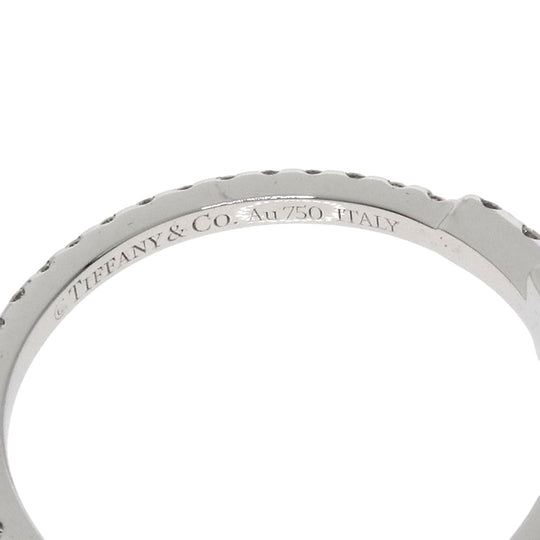 TIFFANY&Co. Ring K18WG Silver Diamond wire band ring