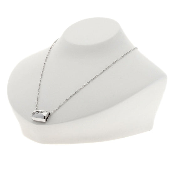 PIAGET Necklace K18WG Silver Possession Diamond Women Used Authentic