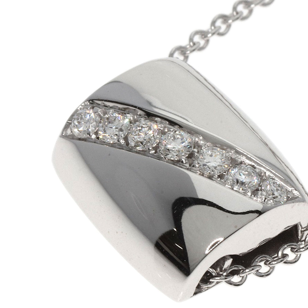 PIAGET Necklace K18WG Silver Possession Diamond Women Used Authentic