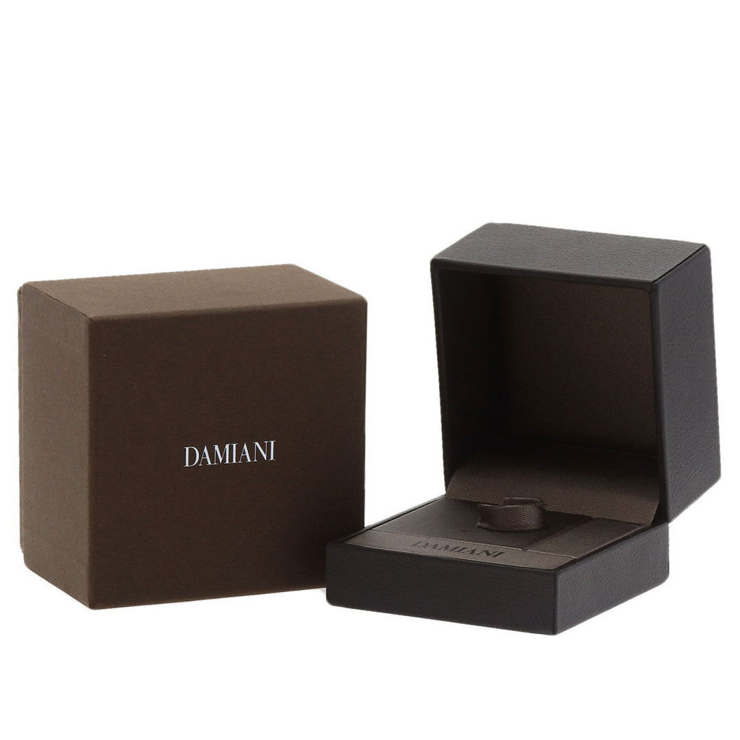 Damiani Ring K18WG Silver Mystery Setting Ruby Diamond Women Used Authentic