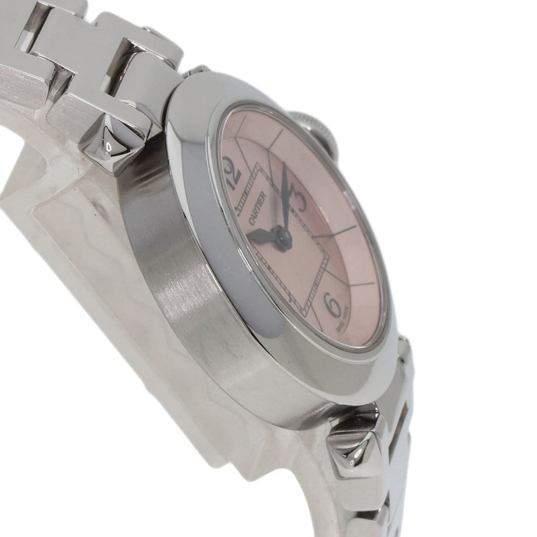 CARTIER Watches Quartz W3140008 Stainless Steel , Stainless Steel Silver Mispacha pink dial Women Used Authentic