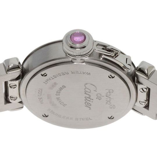 CARTIER Watches Quartz W3140008 Stainless Steel , Stainless Steel Silver Mispacha pink dial Women Used Authentic