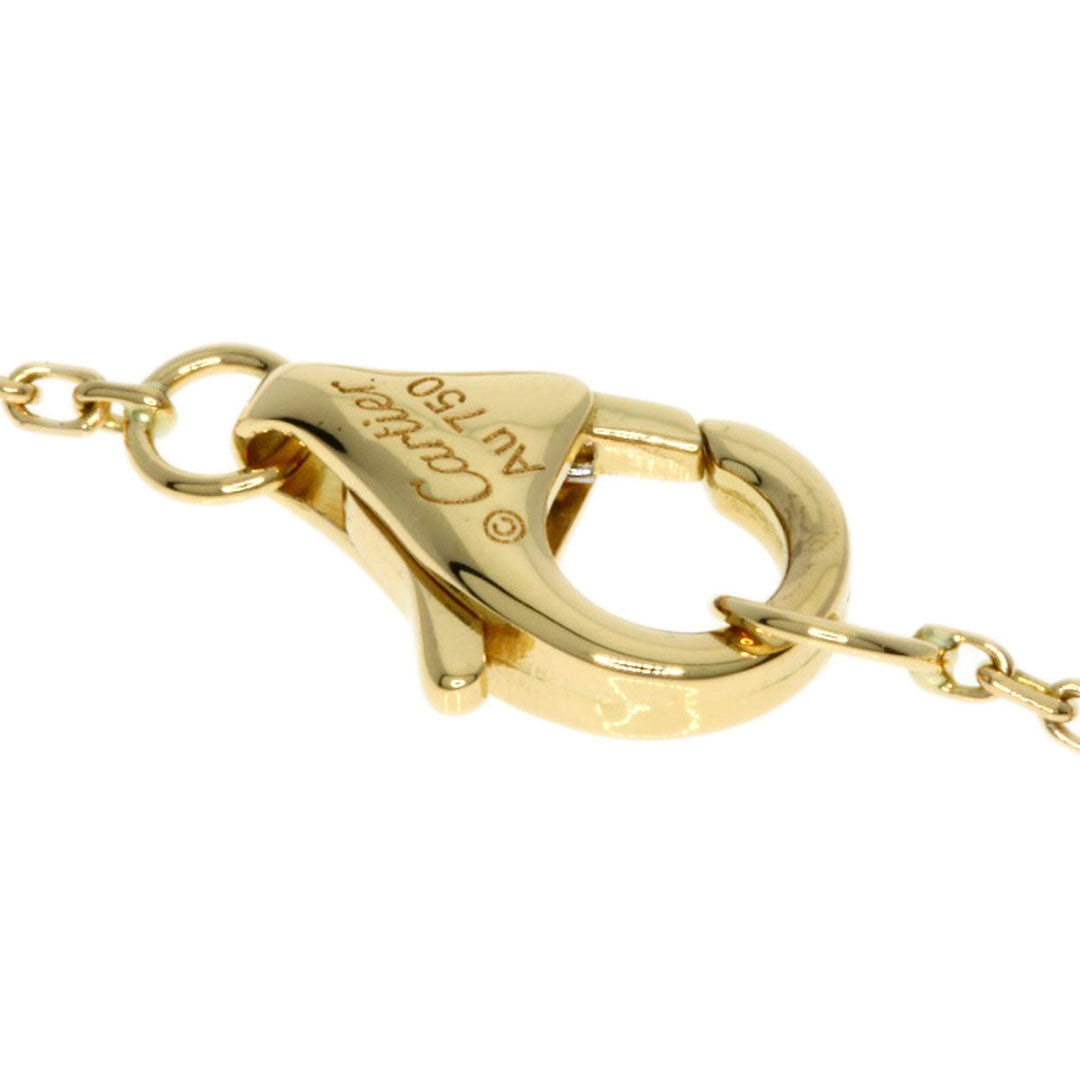 CARTIER bracelet 18K Yellow Gold gold Amulet de Cartier XS Diamond Chrysoprase Women Used Authentic
