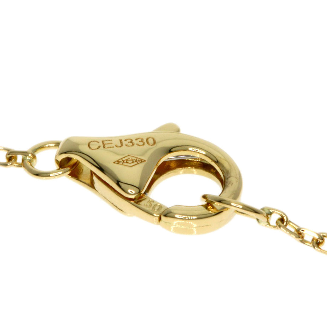 CARTIER bracelet 18K Yellow Gold gold Amulet de Cartier XS Diamond Chrysoprase Women Used Authentic