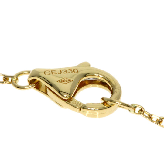 CARTIER bracelet 18K Yellow Gold gold Amulet de Cartier XS Diamond Chrysoprase Women Used Authentic
