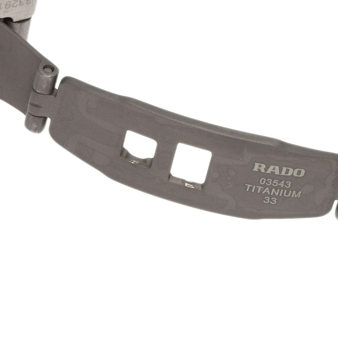 RADO Watches Quartz R32110153 Stainless Steel , Stainless Steel Silver Hyperchrome 1.2" black dial Women Used Authentic