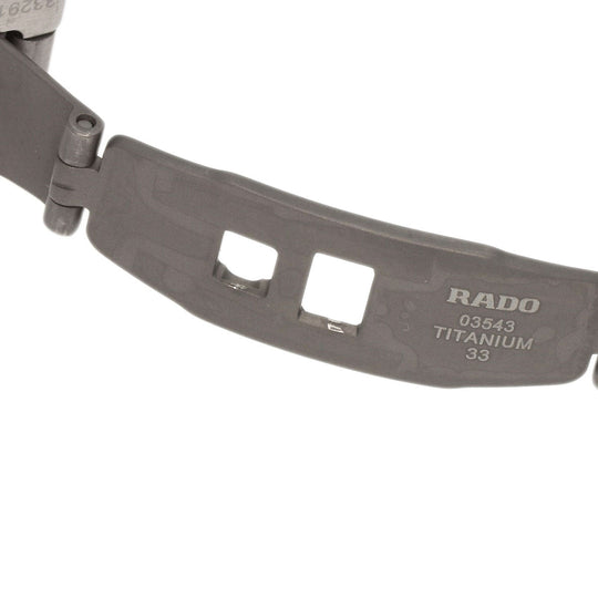 RADO Watches Quartz R32110153 Stainless Steel , Stainless Steel Silver Hyperchrome 1.2" black dial Women Used Authentic