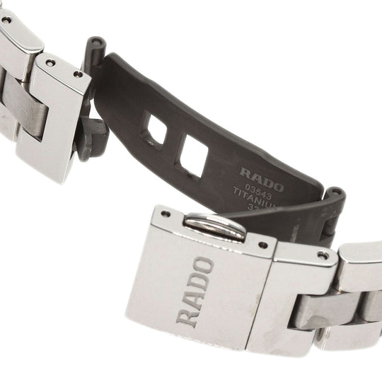 RADO Watches Quartz R32110153 Stainless Steel , Stainless Steel Silver Hyperchrome 1.2" black dial Women Used Authentic