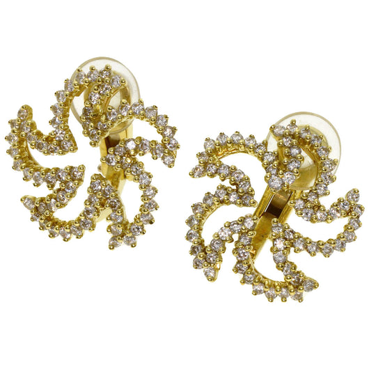 TIFFANY&Co. Earring 18K Yellow Gold gold diamond Women Used Authentic