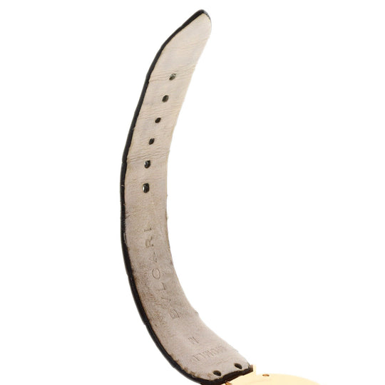 BVLGARI Watches Quartz DVP30G K18PG, leather gold Diva Dream black dial Women Used Authentic