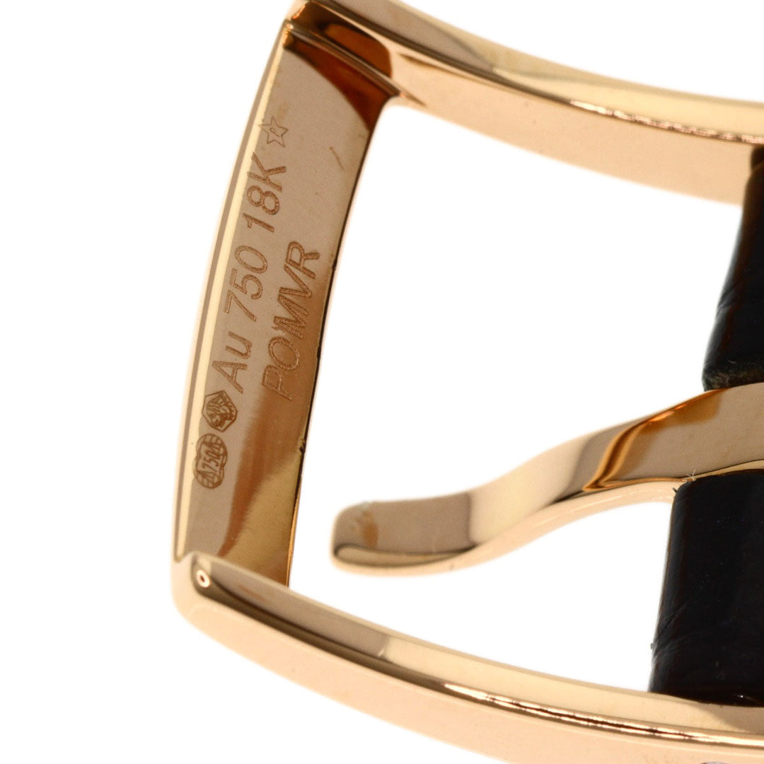 BVLGARI Watches Quartz DVP30G K18PG, leather gold Diva Dream black dial Women Used Authentic