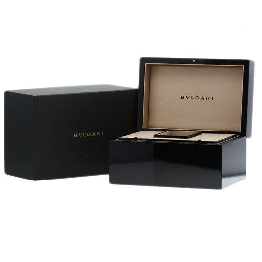 BVLGARI Watches Quartz DVP30G K18PG, leather gold Diva Dream black dial Women Used Authentic