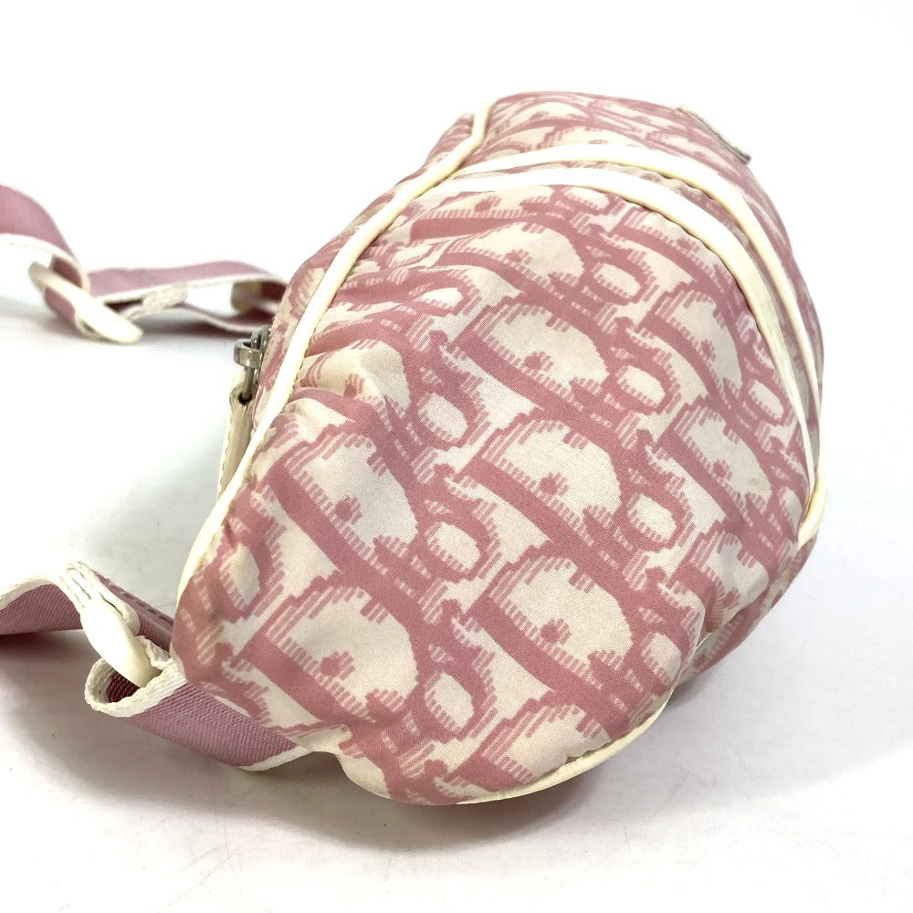 Dior Sling bag Nylon pink Shoulder Bag Trotter NO2 Women Used Authentic
