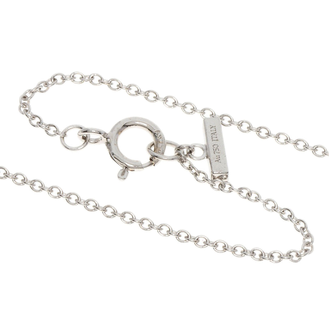 TIFFANY&Co. Necklace K18WG Silver T TWO Turquoise Circle 2022 Christmas Limited Edition