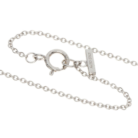 TIFFANY&Co. Necklace K18WG Silver T TWO Turquoise Circle 2022 Christmas Limited Edition