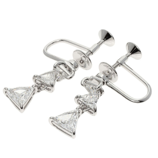 MIKIMOTO Earring K18WG Silver diamond