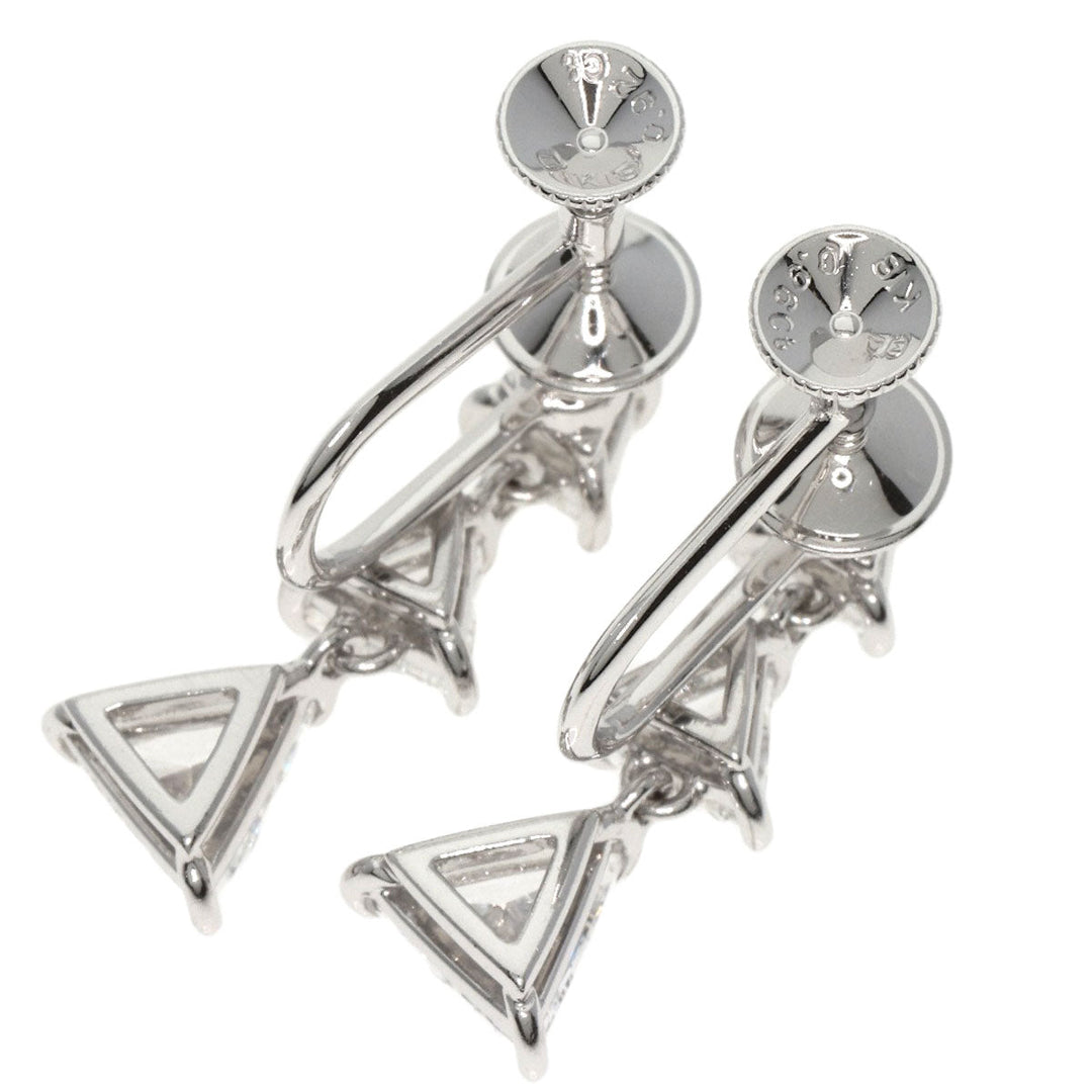 MIKIMOTO Earring K18WG Silver diamond