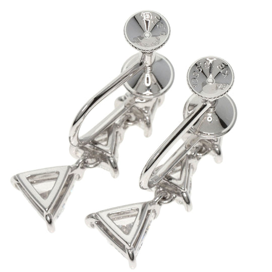 MIKIMOTO Earring K18WG Silver diamond