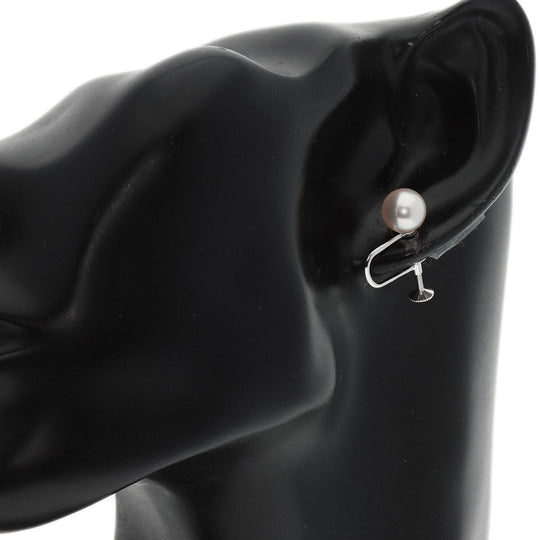 MIKIMOTO Earring K18WG Silver Akoya pearl Pearl