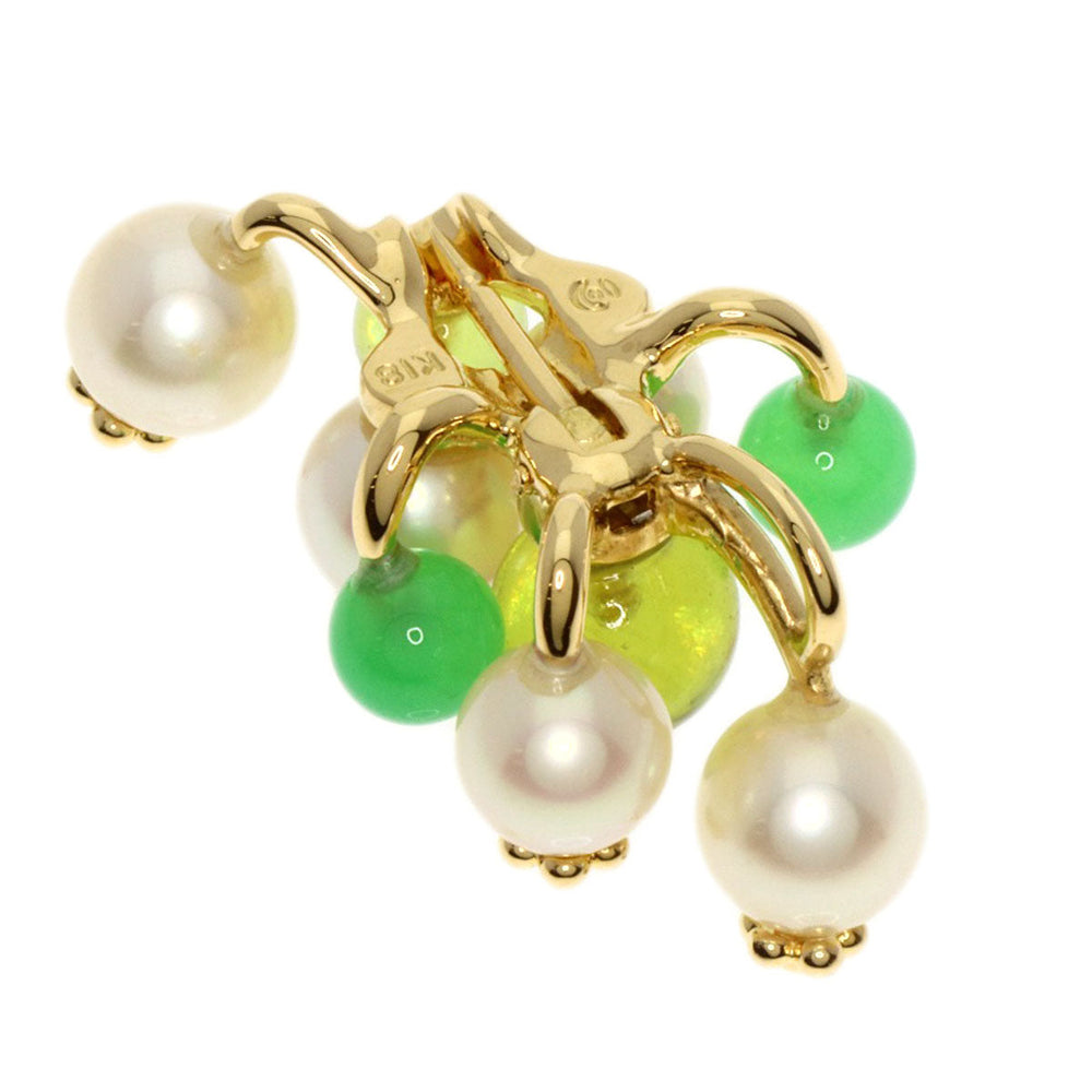 TASAKI Pendant top 18K Yellow Gold gold Pearl Colored Stone Women Used Authentic