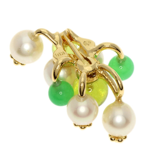 TASAKI Pendant top 18K Yellow Gold gold Pearl Colored Stone Women Used Authentic