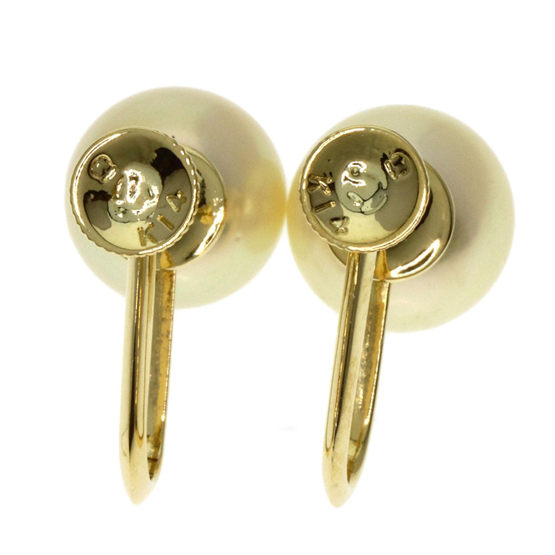 MIKIMOTO Earring K14YG gold Akoya pearl Pearl Women Used Authentic