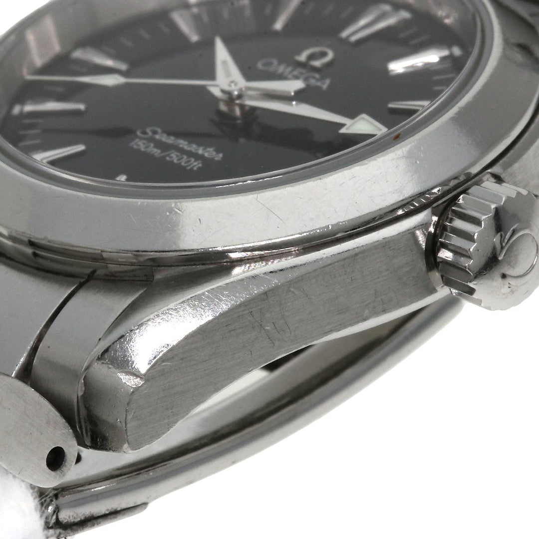 OMEGA Watches Quartz 2577.50 Stainless Steel Silver Seamaster Aqua Terra black dial