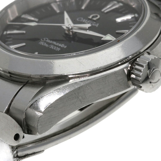 OMEGA Watches Quartz 2577.50 Stainless Steel Silver Seamaster Aqua Terra black dial