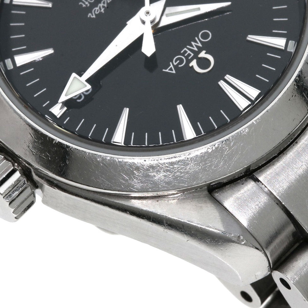 OMEGA Watches Quartz 2577.50 Stainless Steel Silver Seamaster Aqua Terra black dial