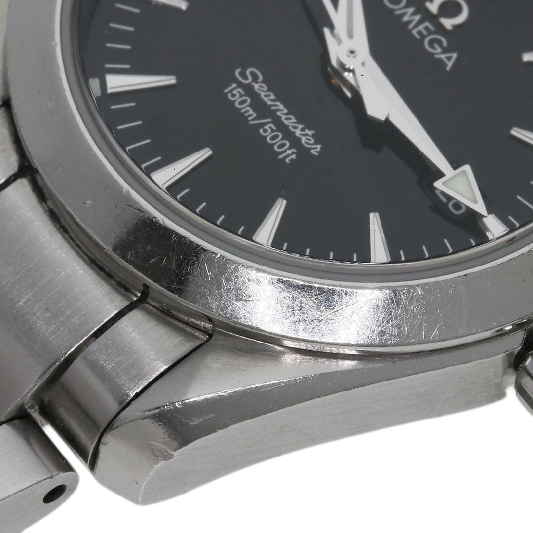 OMEGA Watches Quartz 2577.50 Stainless Steel Silver Seamaster Aqua Terra black dial