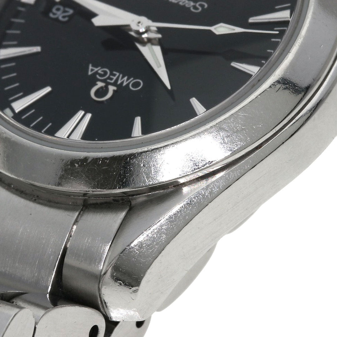 OMEGA Watches Quartz 2577.50 Stainless Steel Silver Seamaster Aqua Terra black dial