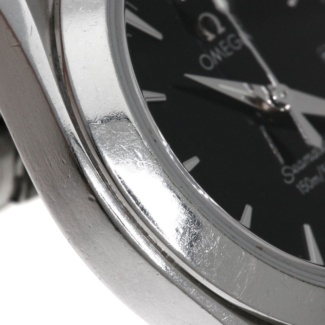 OMEGA Watches Quartz 2577.50 Stainless Steel Silver Seamaster Aqua Terra black dial