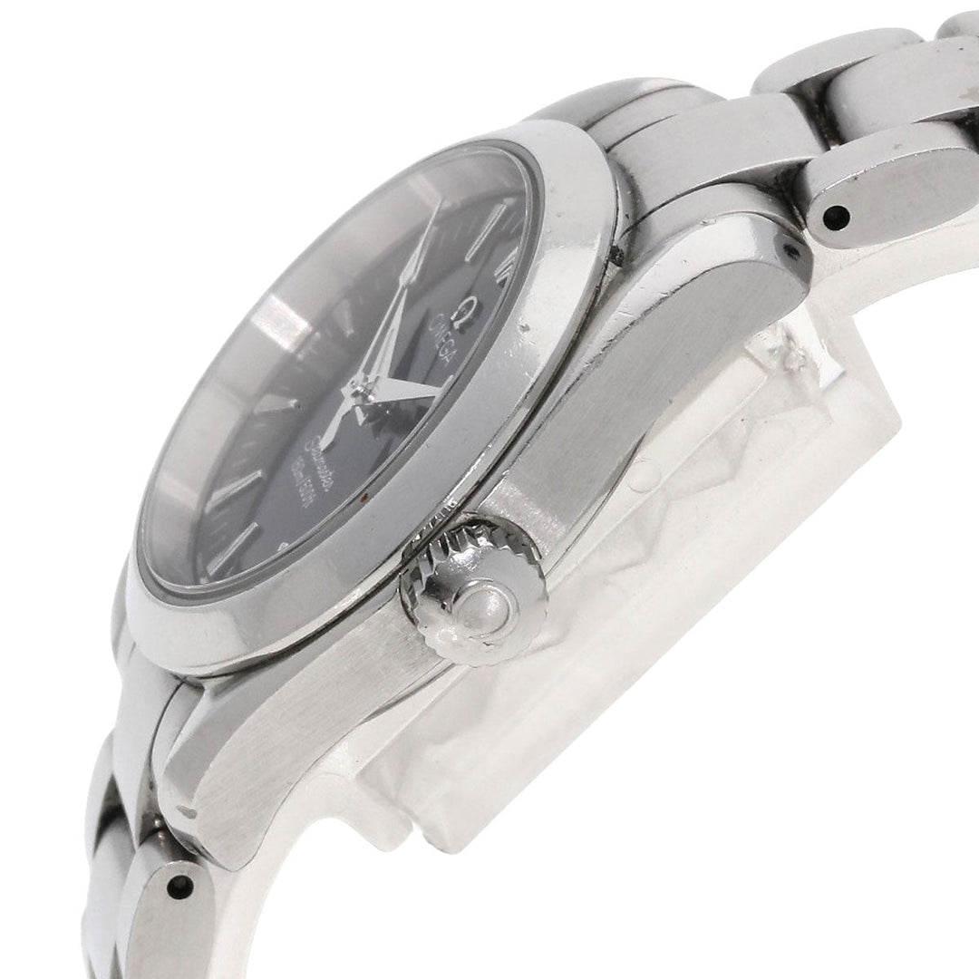 OMEGA Watches Quartz 2577.50 Stainless Steel Silver Seamaster Aqua Terra black dial