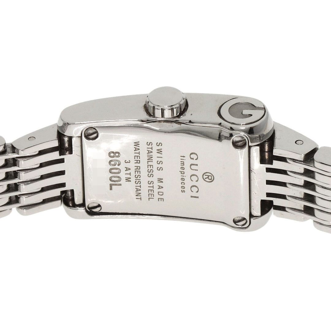 GUCCI Watches Quartz 8600L Stainless Steel Silver G Metro Diamond White shell dial