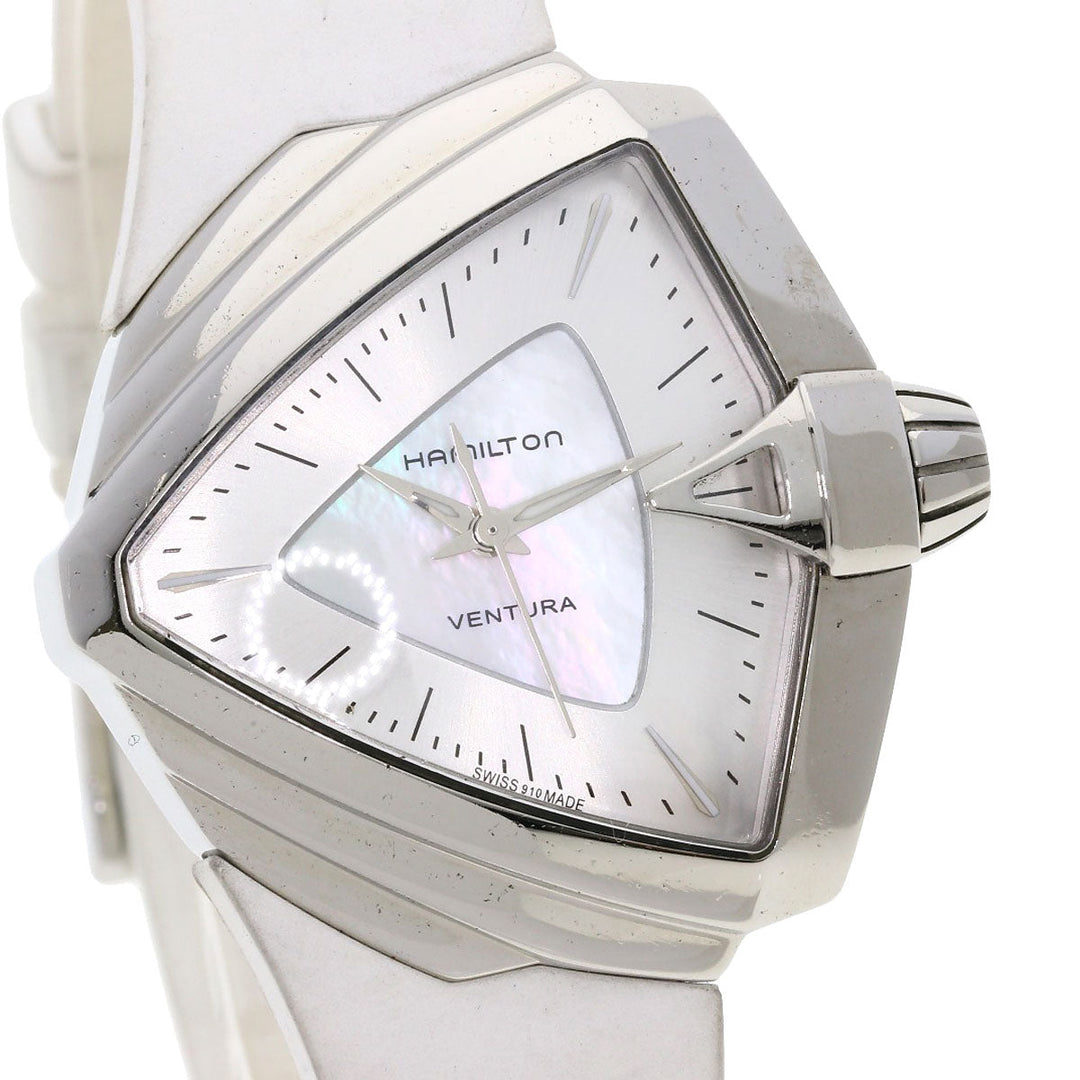 HAMILTON Watches Quartz H24251391 Stainless Steel Silver Ventura White shell dial