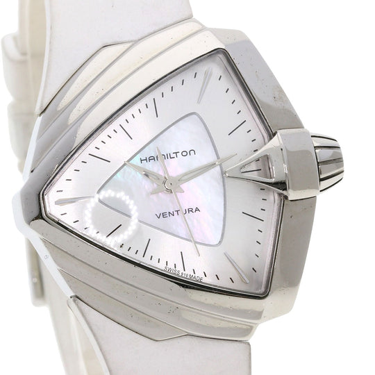 HAMILTON Watches Quartz H24251391 Stainless Steel Silver Ventura White shell dial