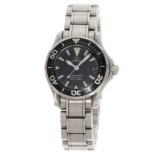 OMEGA Watches Quartz 2282.50 Stainless Steel Silver Seamaster 300 date black dial