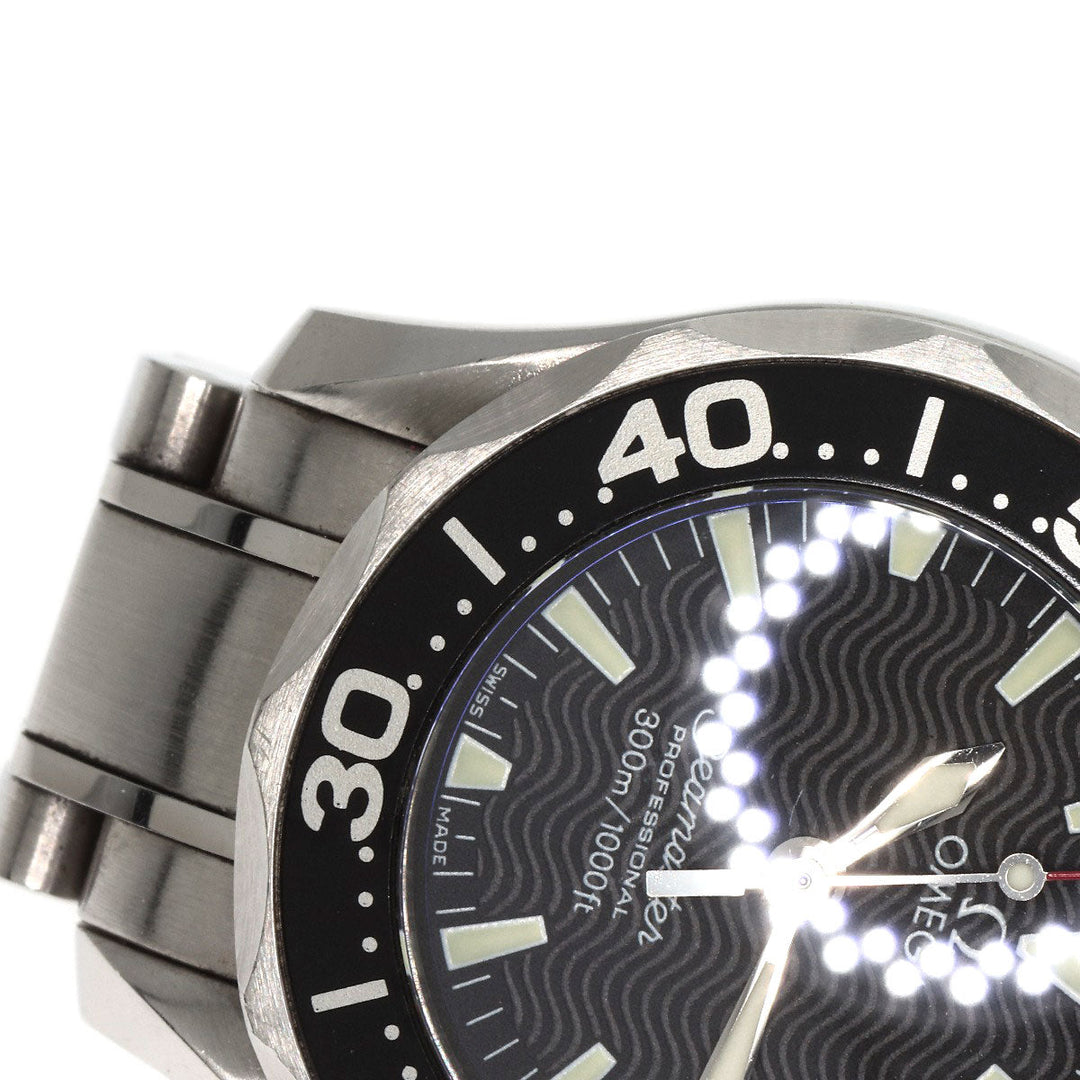 OMEGA Watches Quartz 2282.50 Stainless Steel Silver Seamaster 300 date black dial