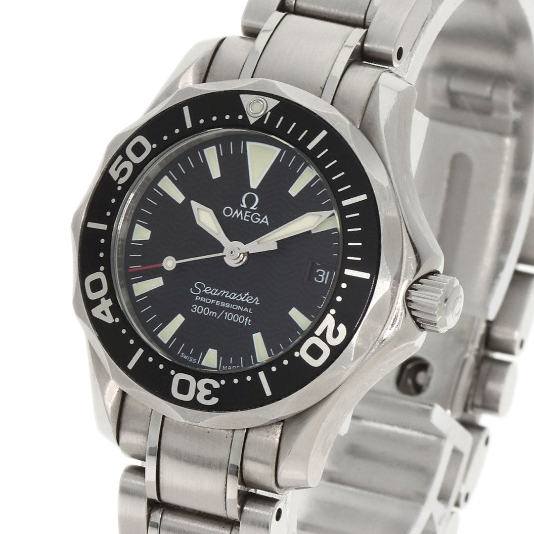 OMEGA Watches Quartz 2282.50 Stainless Steel Silver Seamaster 300 date black dial