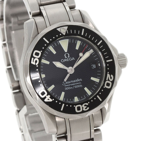 OMEGA Watches Quartz 2282.50 Stainless Steel Silver Seamaster 300 date black dial