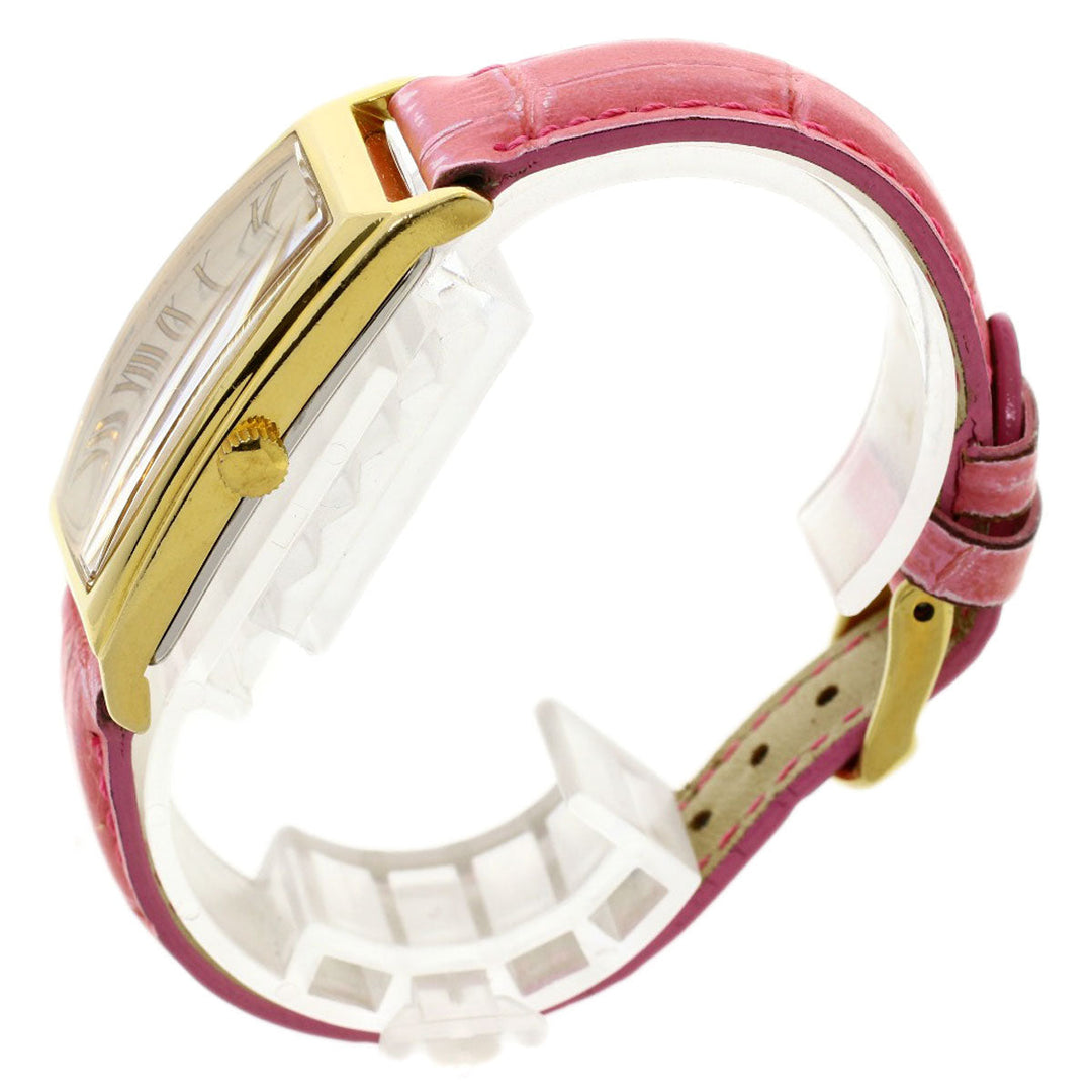 HAMILTON Watches Quartz Gold Plated, Leather gold Small Second 6254 gold dial Women Used Authentic