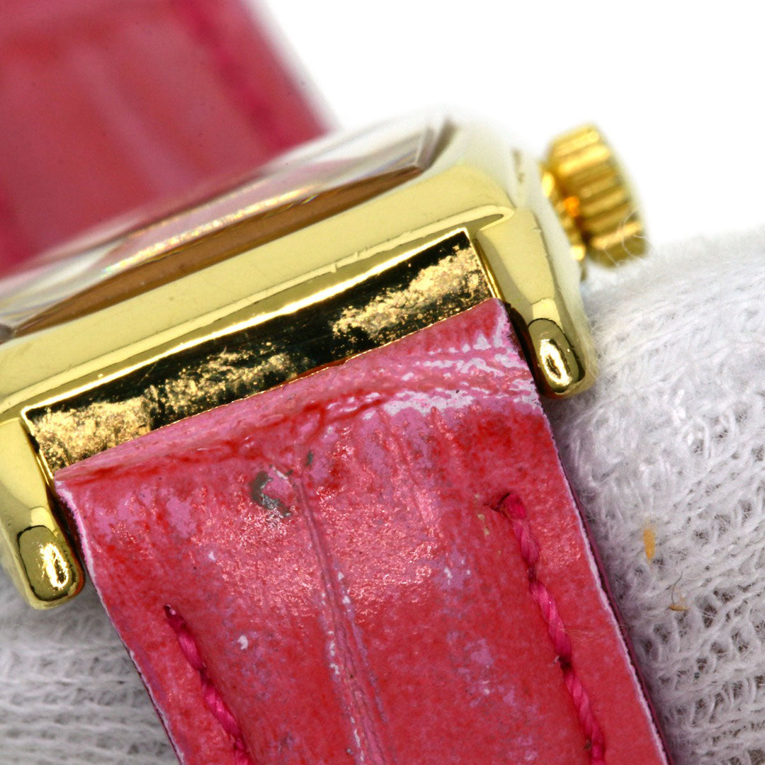 HAMILTON Watches Quartz Gold Plated, Leather gold Small Second 6254 gold dial Women Used Authentic