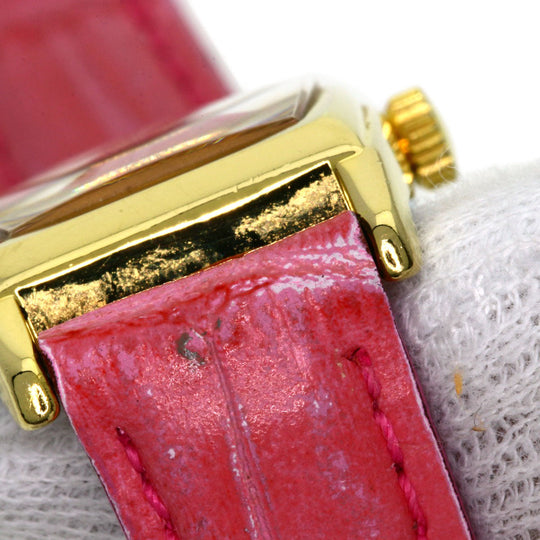 HAMILTON Watches Quartz Gold Plated, Leather gold Small Second 6254 gold dial Women Used Authentic