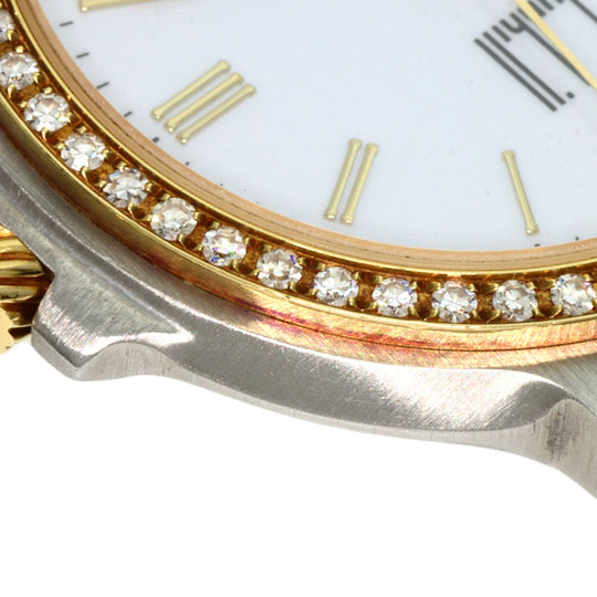 Dunhill Watches Quartz Stainless Steel gold Elite Diamond Bezel white dial